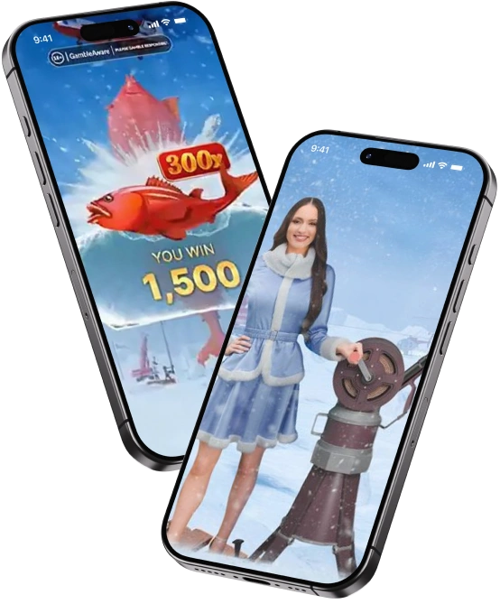 Aplicación Ice Fishing para dispositivos móviles.
